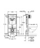 Комплект унитаза BelBagno Uno BB3105CHR/SC с инсталляцией Grohe Rapid SL 38772001