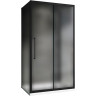 Душевой уголок Abber Schwarzer Diamant 150x80 AG30150BMH-S80BM-S80BM профиль Черный стекло матовое