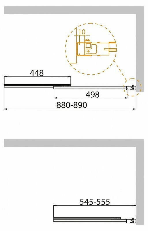 Шторка на ванну Cezares Slider 90 SLIDER-VF-11-90/150-P-Cr