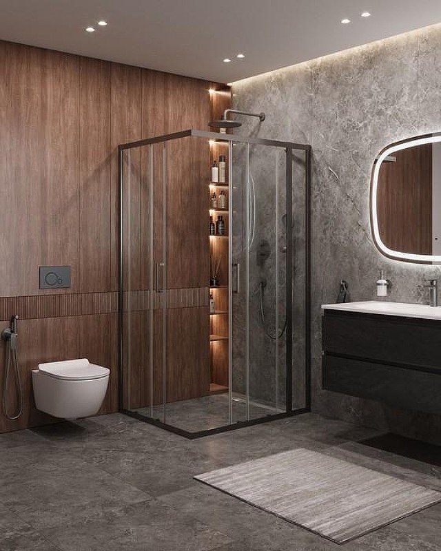 Душевой уголок Cezares Molveno 120x90 MOLVENO-AH-21-90+30-C-GM-IV