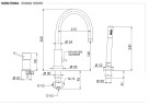 Смеситель на борт ванны Remer Minimal N072XV цвет Сталь