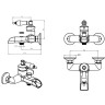 Смеситель для ванны Boheme Vogue 223-MR-V