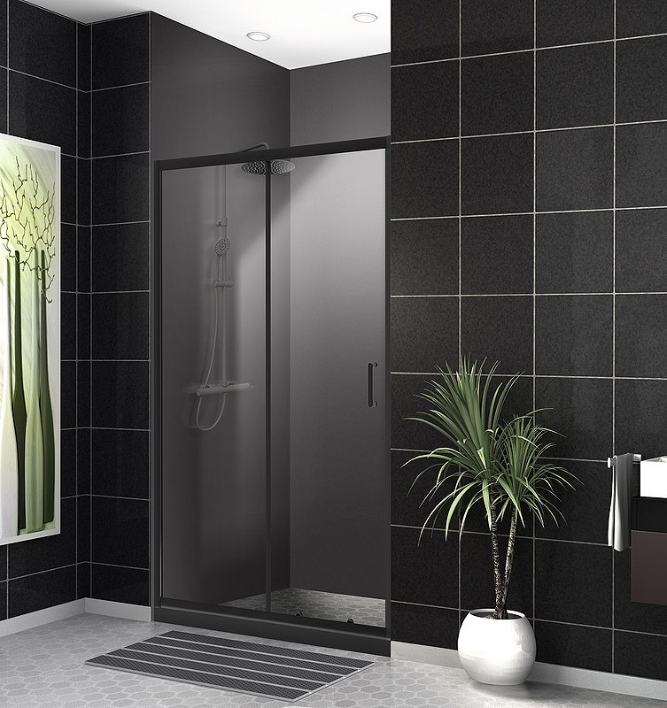 Душевая дверь BelBagno Uno 130 UNO-195-BF-1-130-C-NERO