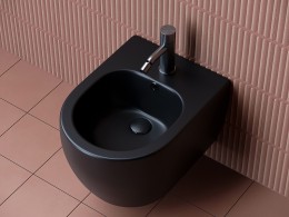 Биде Ceramicanova Play CN3002MB подвесное Черное матовое