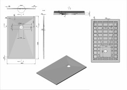 Душевой поддон из искусственного камня Vincea 120x80 VST-4SR8012A