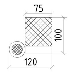Стакан для зубных щеток Boheme Royal Cristal 10924-CR-B