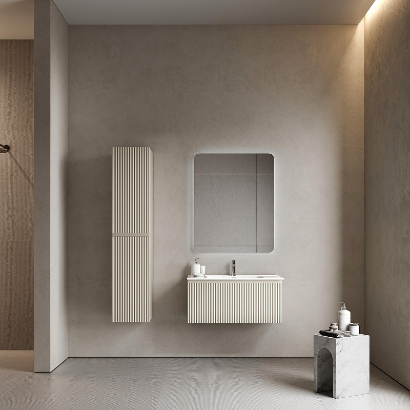 Тумба под раковину Sancos Snob R 1.0 90 SNR1.090CE подвесная цвет Beige Soft