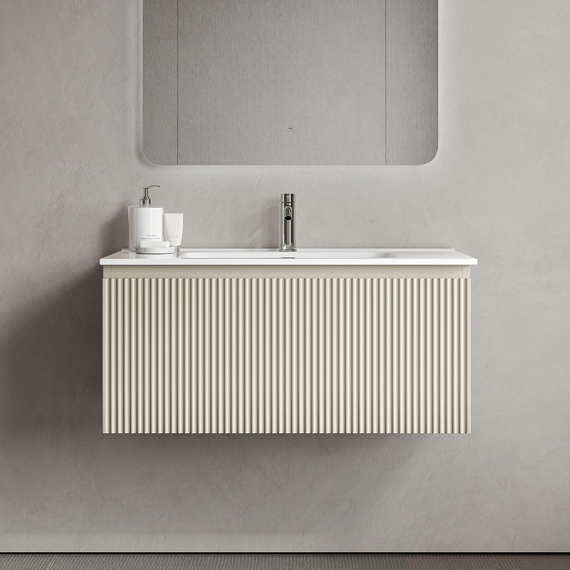 Тумба под раковину Sancos Snob R 1.0 90 SNR1.090CE подвесная цвет Beige Soft