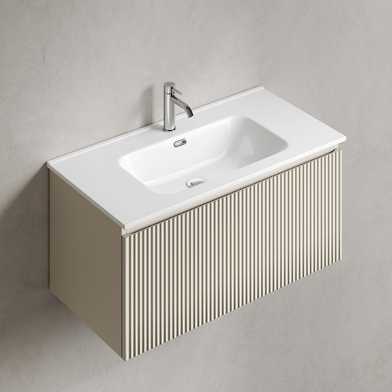 Тумба под раковину Sancos Snob R 1.0 90 SNR1.090CE подвесная цвет Beige Soft