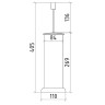Ершик для унитаза Boheme Royal Cristal 10928-G-B