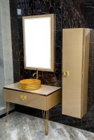Тумба под раковину Boheme Armadi Art Lucido 100 770-100-Light Gold подвесная
