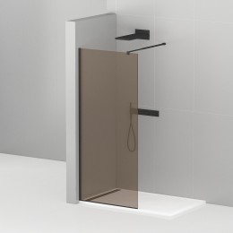 Душевая перегородка Cezares Liberta 120 LIBERTA-L-1-120-BR-NERO
