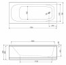 Акриловая ванна Cezares Eco 170х75 ECO-170-75-41-W37