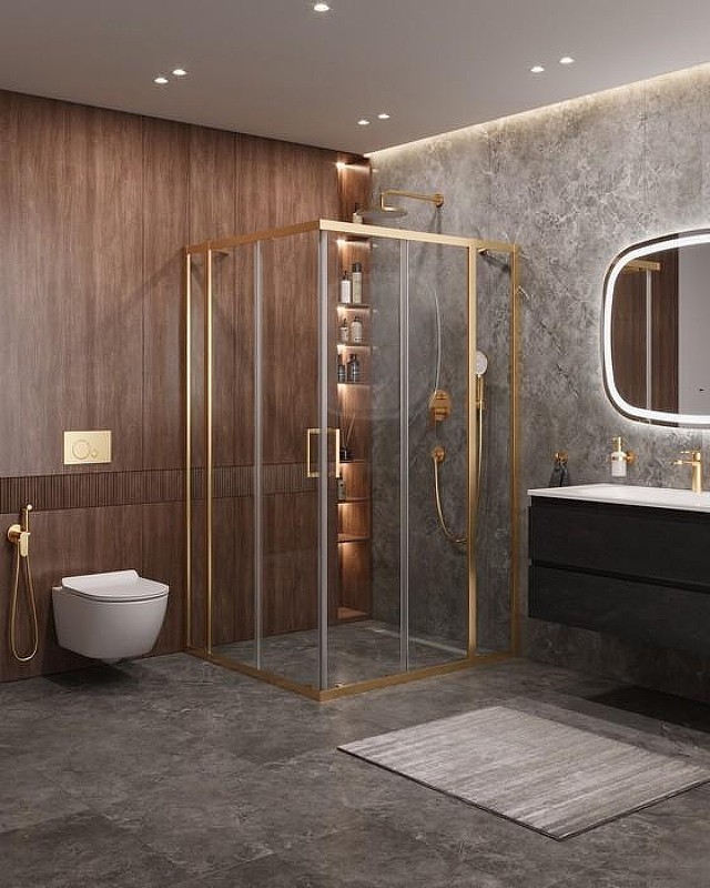 Душевой уголок Cezares Molveno 120x110 MOLVENO-AH-22-120/110-C-BORO-IV