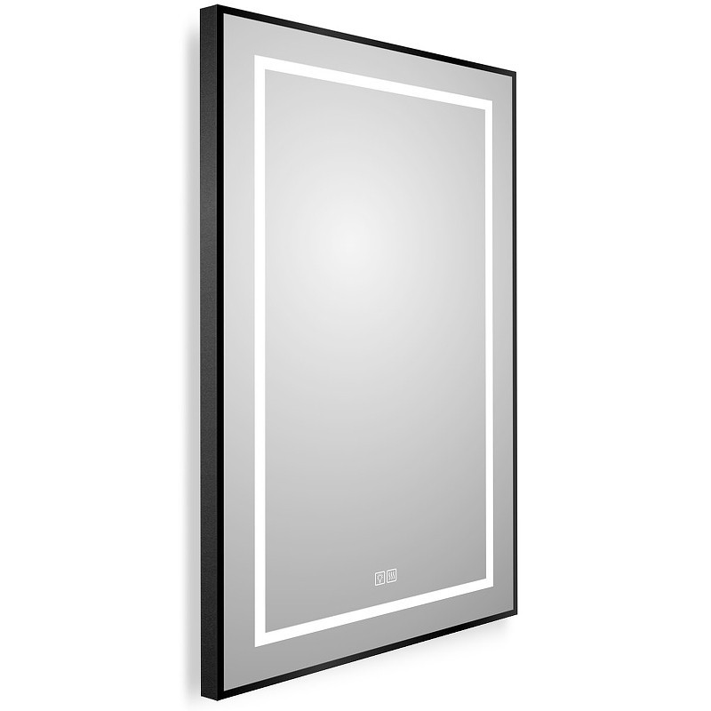 Зеркало BelBagno Kraft 50 SPC-KRAFT-500-800-LED-TCH-WARM-NERO с подсветкой