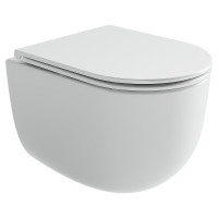 Унитаз Ceramicanova Noe CN4011T подвесной цвет Белый с сиденьем