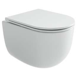 Унитаз Ceramicanova Noe CN4011T подвесной цвет Белый с сиденьем