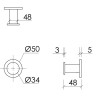 Крючок Sancos Base SC9025MB черный матовый