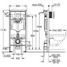 Комплект унитаза Ceramicanova Union CN4009T с инсталляцией Grohe Rapid SL 38772001 с сиденьем Микролифт и клавишей смыва Хром