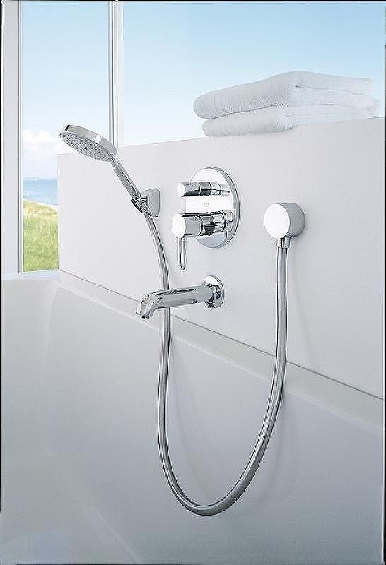 Шланговое подключение Hansgrohe Fixfit S 26453140 Шлифованная бронза