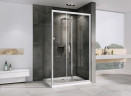 Душевой уголок Abber Sonnenstrand 90x80 AG07090-S80 профиль Хром стекло прозрачное