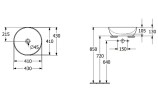 Раковина-чаша Villeroy&Boch Artis 43 417943R1 Альпийский белый