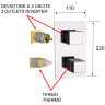 Смеситель для душа Remer Qubica Thermo QT92KBBO с термостатом
