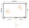 Душевой уголок Cezares Bellagio 140x90 BELLAGIO-AH-1-140/90-C-NERO