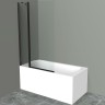 Шторка на ванну BelBagno Uno 100 UNO-V-11-100/150-C-NERO
