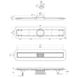 душевой лоток BelBagno Luce BB-LD-LUCE-60-NERO