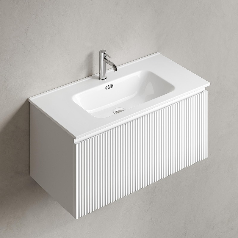 Тумба под раковину Sancos Snob R 1.0 90 SNR1.090W подвесная цвет Bianco