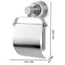 Держатель туалетной бумаги Boheme Aura 10241-CR с крышкой