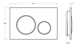 Кнопка смыва BelBagno BB-17C-NERO.M