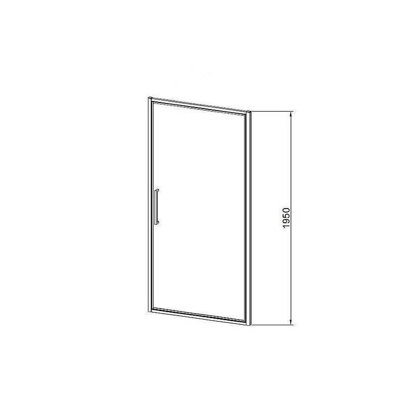 Душевая дверь Vincea Slim 100 VDP-4SL100CL