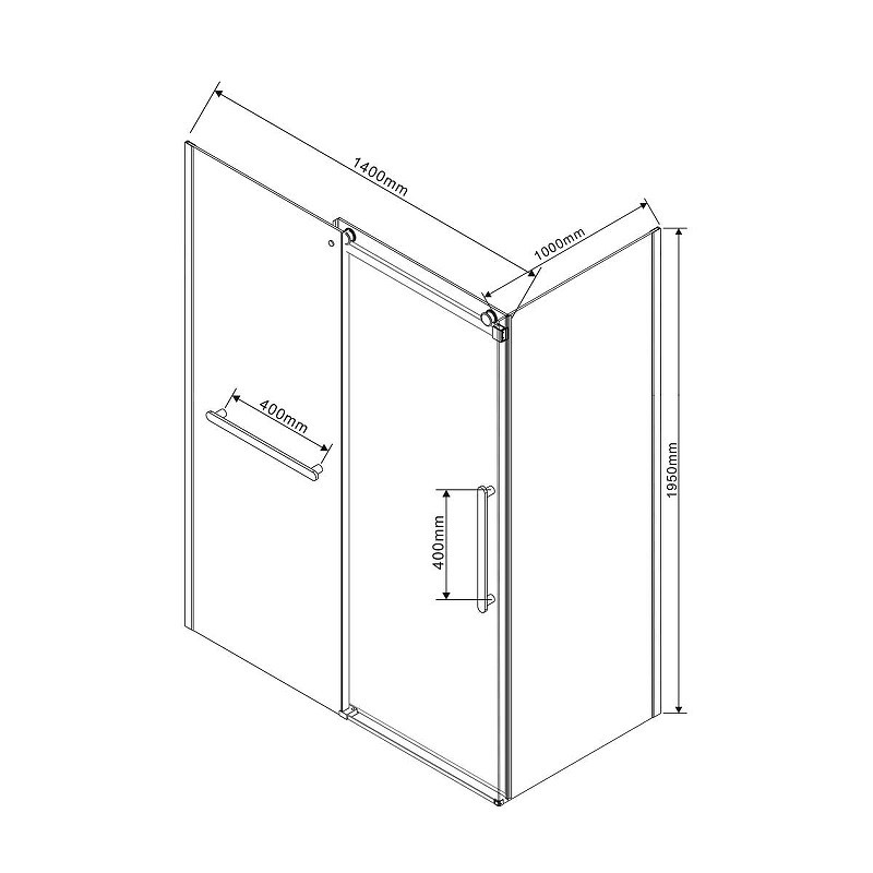 Душевой уголок Vincea Como Soft 140x100 VSR-1CS1014CL