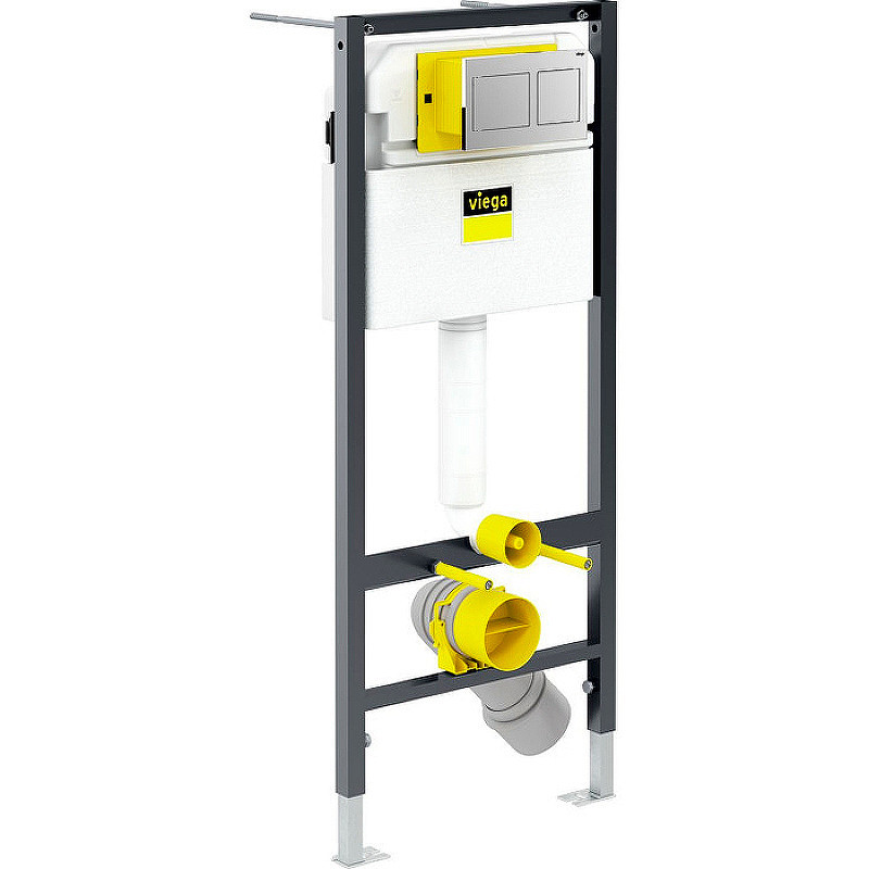 Комплект унитаза BelBagno Uno BB3105CHR/SC с инсталляцией Viega Prevista Dry 8524.14 792596