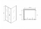 Душевой уголок Abber Sonnenstrand 100x80 AG07100-S80