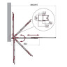 Шторка на ванну BelBagno Luce 80 LUCE-VF-11-80/145-C-Cr