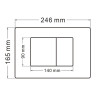 Комплект унитаза Abber Bequem AC1100T-AC0105-AC0120MB с сиденьем Микролифт и клавишей смыва цвет Черный матовый