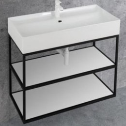 Консоль под раковину Cezares Cadro 100 CADRO-100/46/58-2C-SO-MET-ST