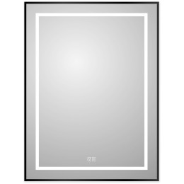 Зеркало BelBagno Kraft 60 SPC-KRAFT-600-800-LED-TCH-WARM-NERO с подсветкой
