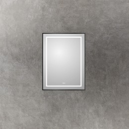 Зеркало BelBagno Kraft 60 SPC-KRAFT-600-800-LED-TCH-WARM-NERO с подсветкой