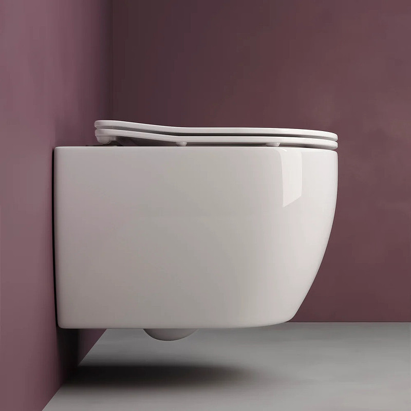 Комплект унитаза с инсталляцией Ceramicanova Play CN3001_1001B_1000 с сиденьем Микролифт и Черной матовой клавишей смыва