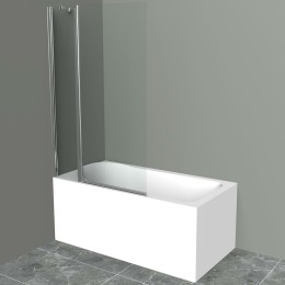 Шторка на ванну BelBagno UNO-V-11-100/150-C-Cr