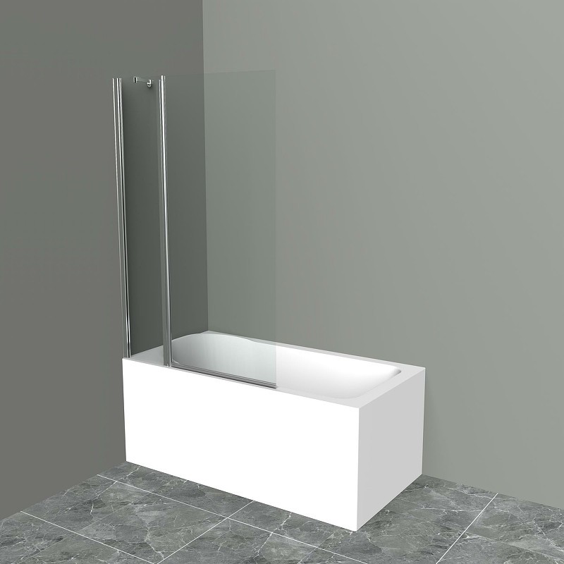 Шторка на ванну BelBagno UNO-V-11-100/150-C-Cr