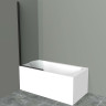 Шторка на ванну BelBagno Uno 90 UNO-V-1-90/150-C-NERO