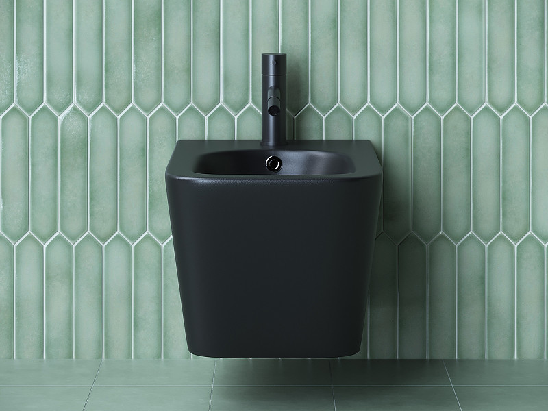 Биде Ceramicanova Metric CN3008MB подвесное Черное матовое