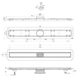душевой лоток BelBagno Luce BB-LD-LUCE-80-BIANCO