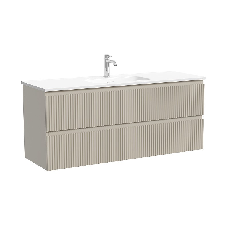Тумба под раковину Sancos Snob R 120 SNR120/39CE подвесная цвет Beige Soft