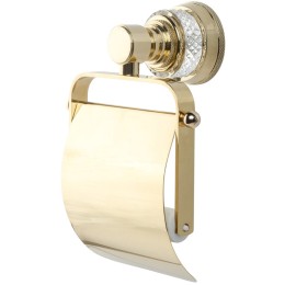 Держатель туалетной бумаги Boheme Aura 10241-G с крышкой